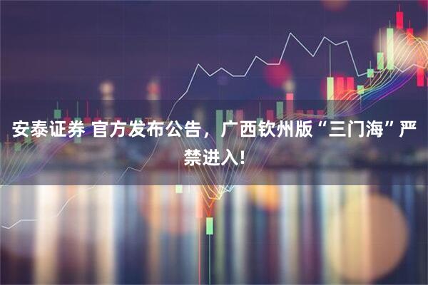 安泰证券 官方发布公告，广西钦州版“三门海”严禁进入!